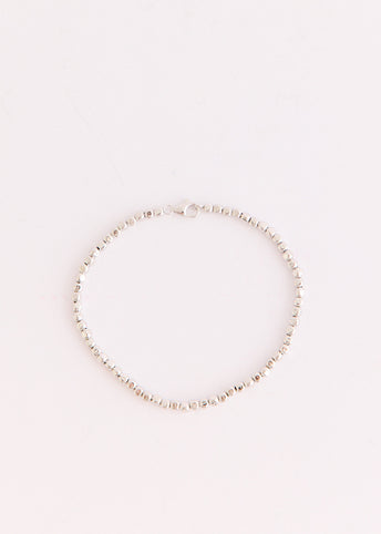 Bead Chain Silver Bracelet