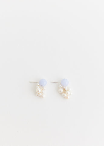 Earrings With Blue Lace Agate