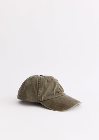 Brushed Cotton Gabardine Cap