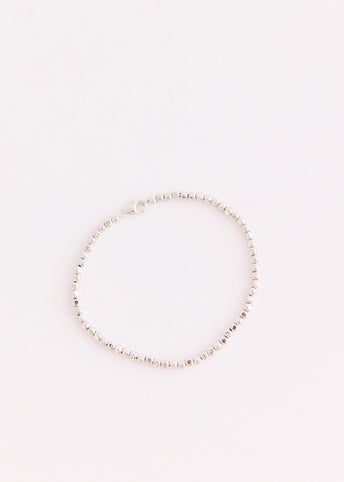 Bead Chain Silver Bracelet