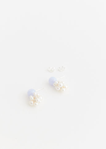 Earrings With Blue Lace Agate