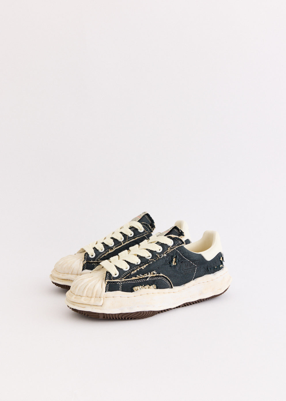 Blakey Low Ripped and Overdye Sneakers