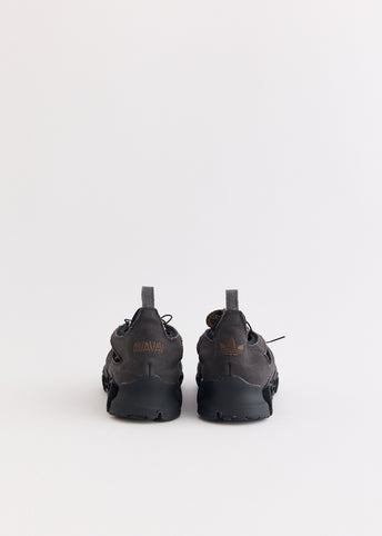 x AVAVAV Women's Megaride Cutout Canvas 'Core Black Shadow Olive' Sneakers