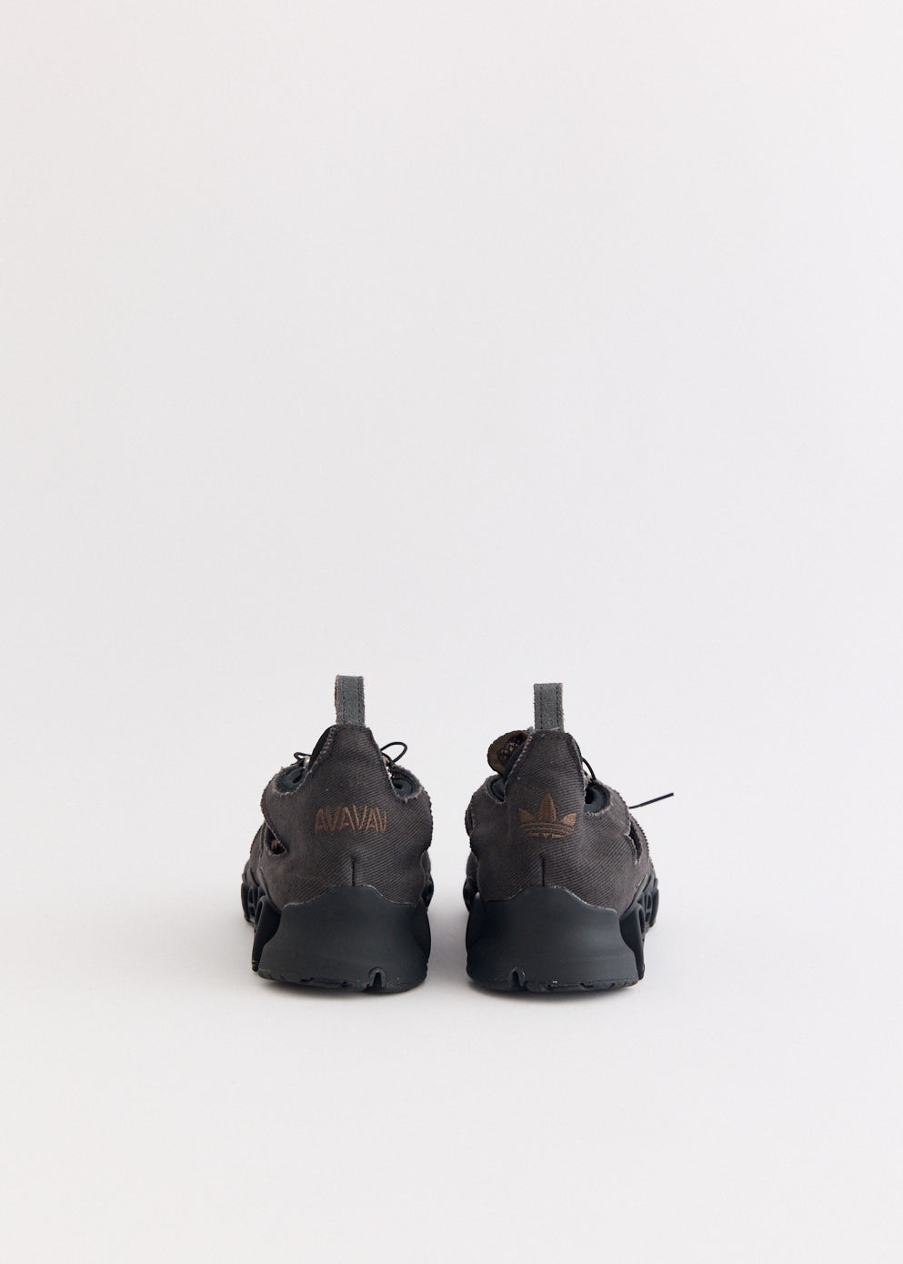 x AVAVAV Women's Megaride Cutout Canvas 'Core Black Shadow Olive' Sneakers