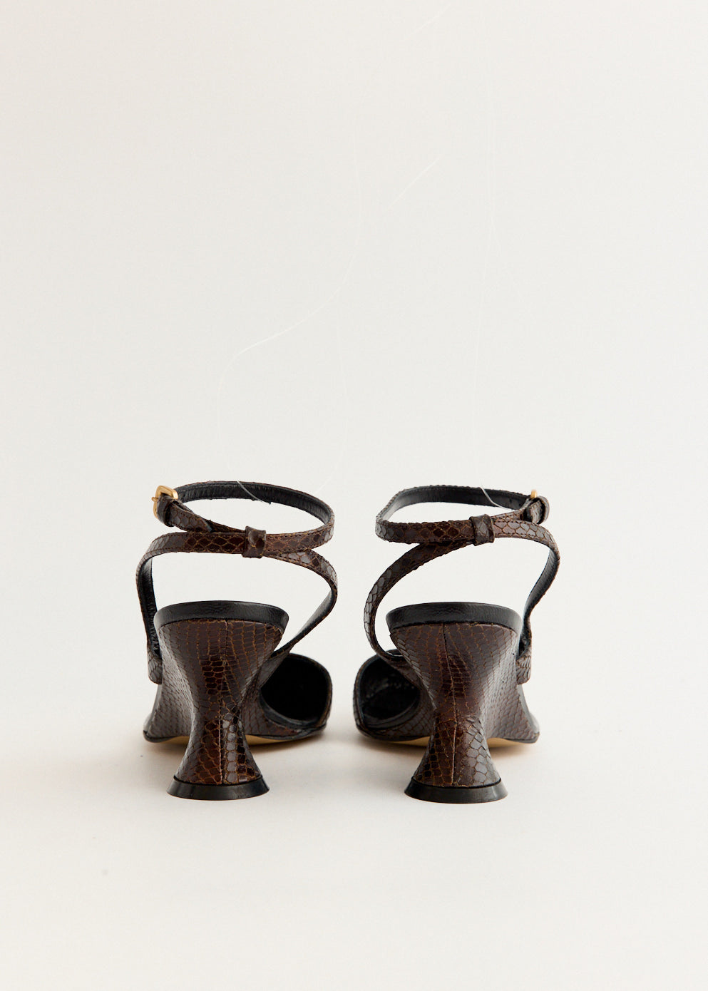Snake-Effect Wedge Heels
