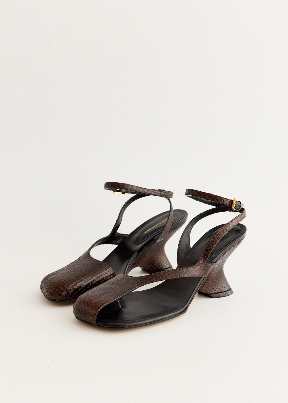 Snake-Effect Wedge Heels