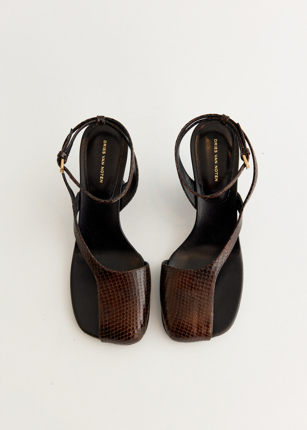 Snake-Effect Wedge Heels