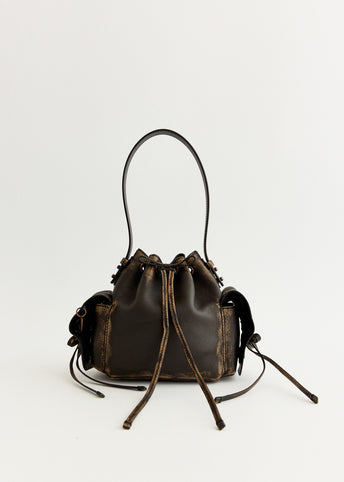 Multipocket Mini Bucket Bag