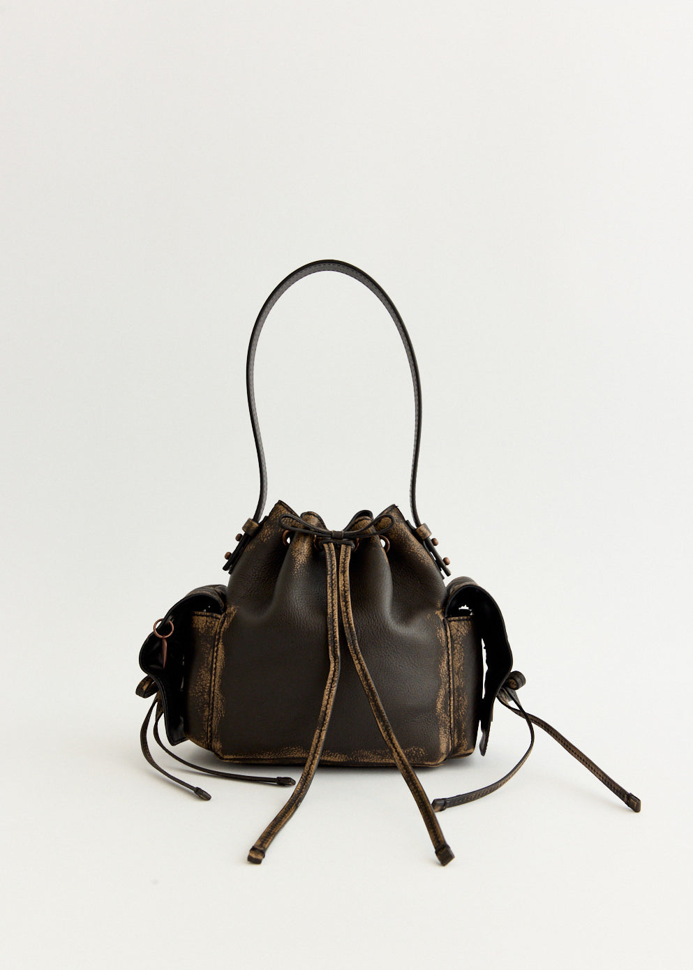Multipocket Mini Bucket Bag
