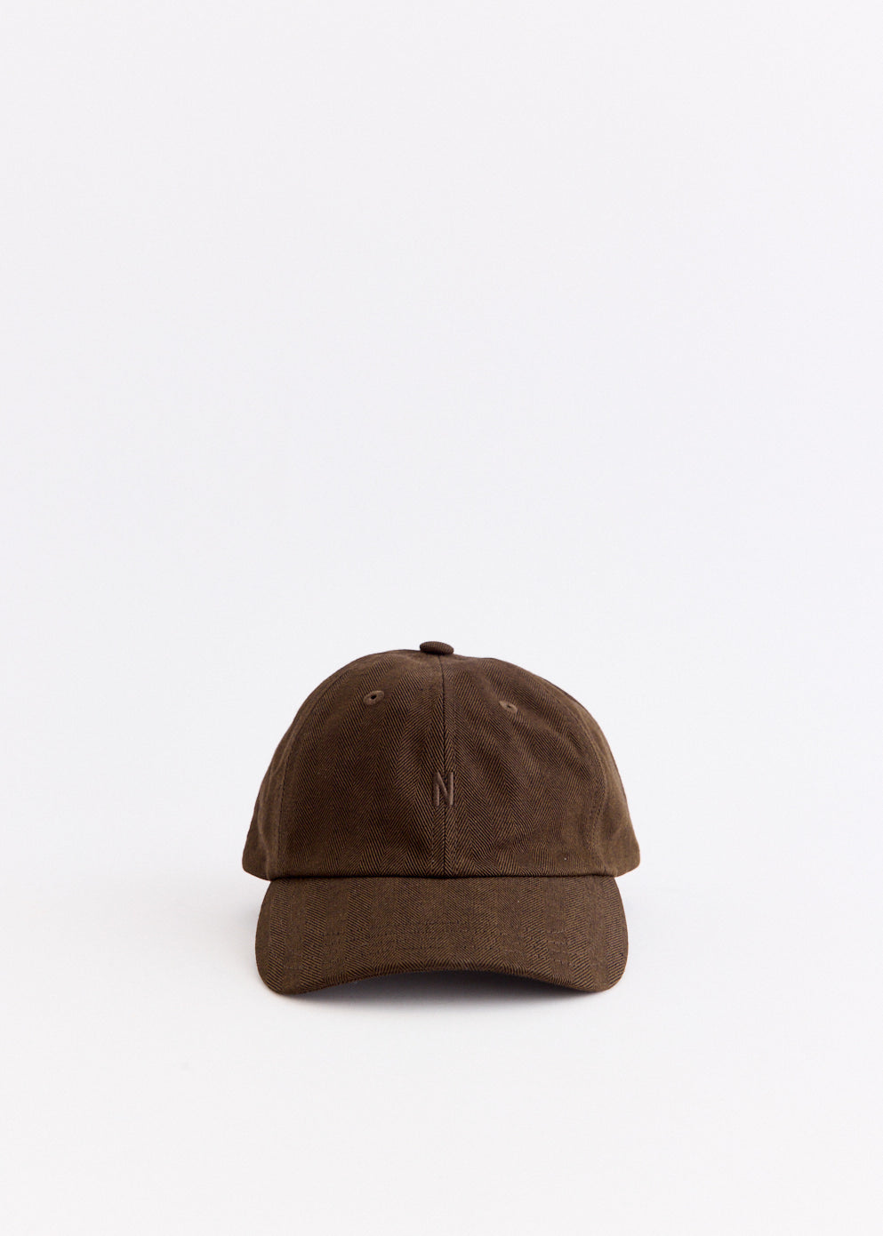 Cotton Wool Herringbone Twill 6-Panel Cap
