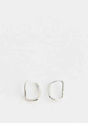 Twisted Triangle Hoop Earrings