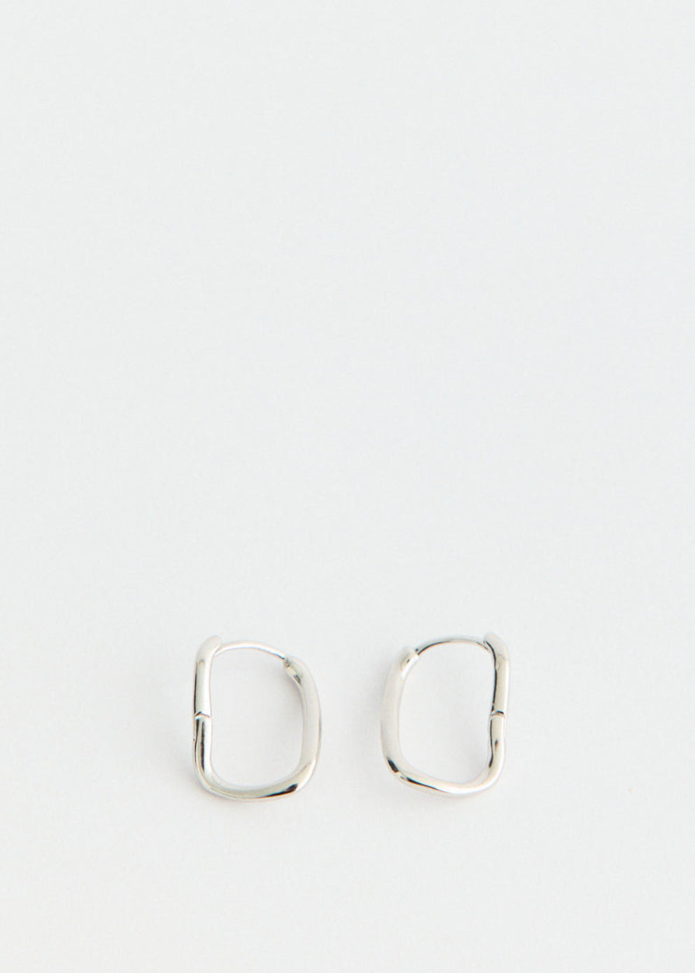 Twisted Triangle Hoop Earrings