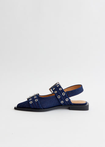 Feminine Buckle Ballerinas