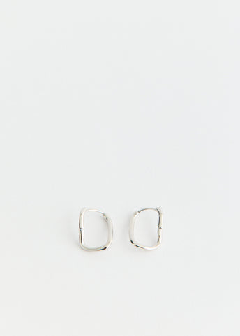 Twisted Triangle Hoop Earrings