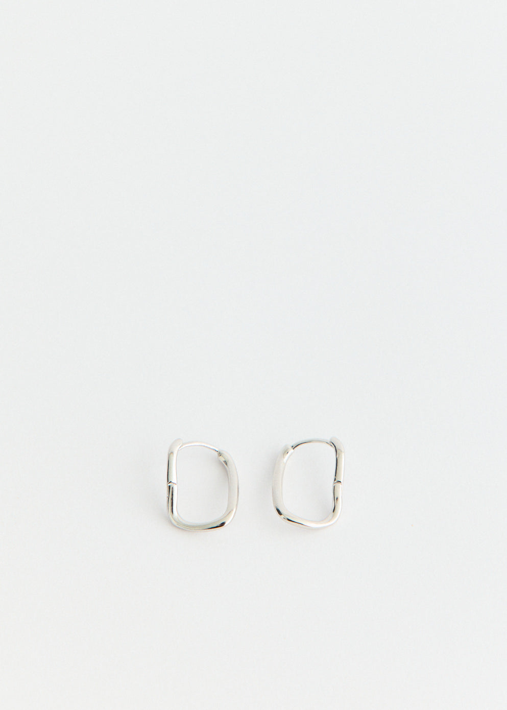 Twisted Triangle Hoop Earrings