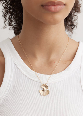 Ginkgo Pendant Necklace