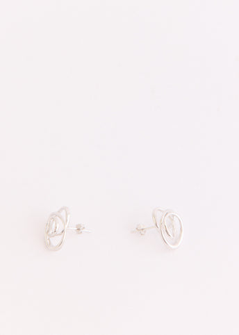 Contour Orbit Earrings Silver
