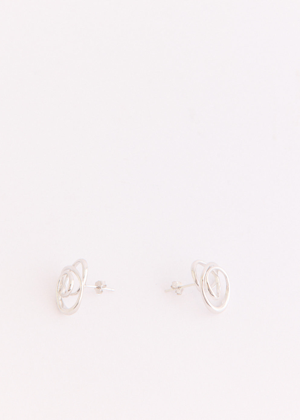 Contour Orbit Earrings Silver