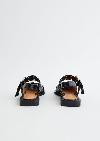 Chunky Buckle Ballerinas