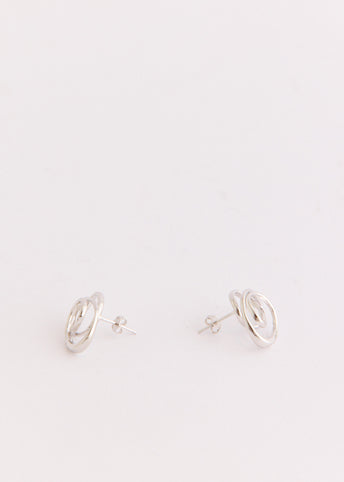Contour Orbit Earrings Silver