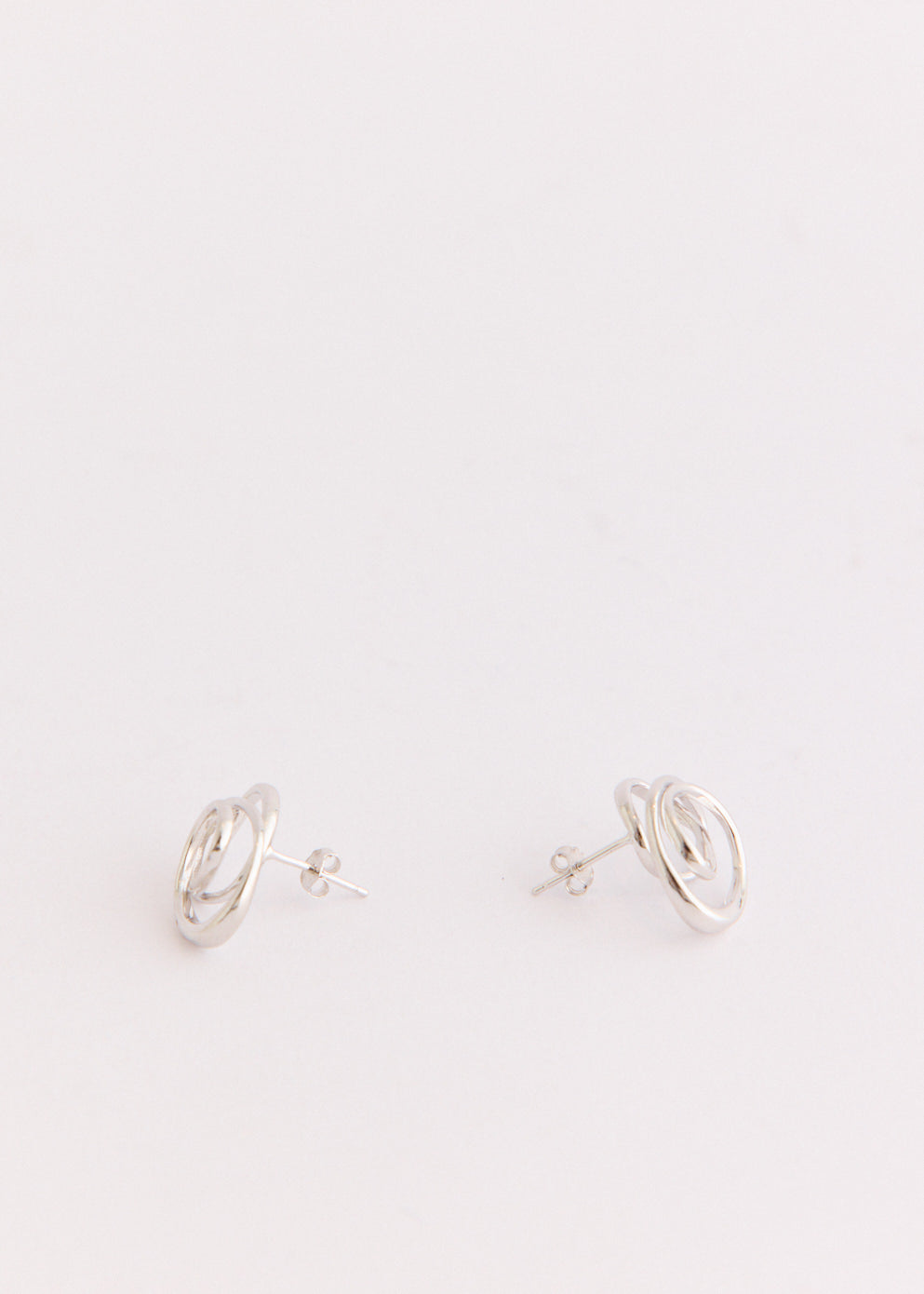 Contour Orbit Earrings Silver
