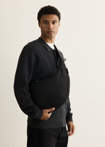 Nylon Rip-Stop Quilting Shoulder Bag