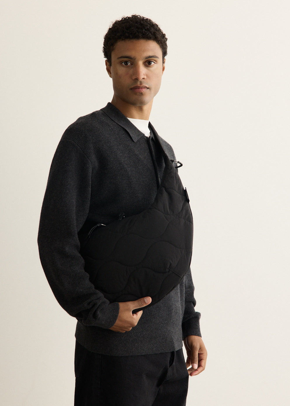 Nylon Rip-Stop Quilting Shoulder Bag