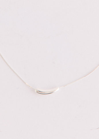 Silver Organic Arc Necklace