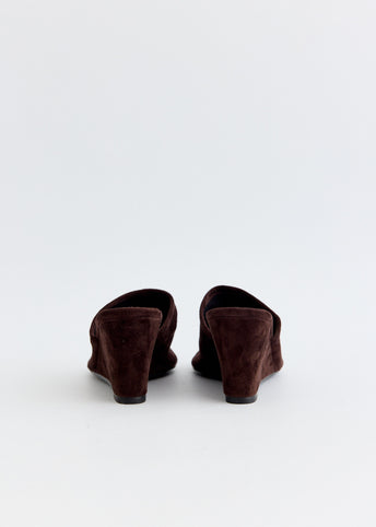Suede Bandeau Wedge