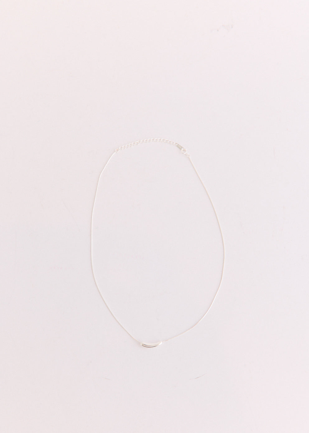 Silver Organic Arc Necklace