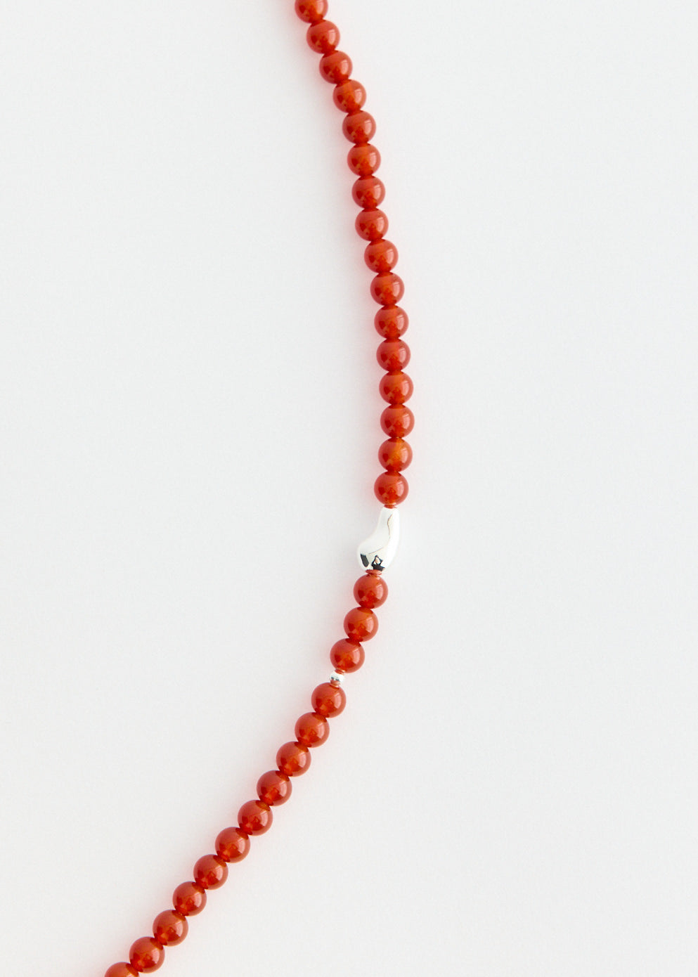 Red Agate Beaded Necklace