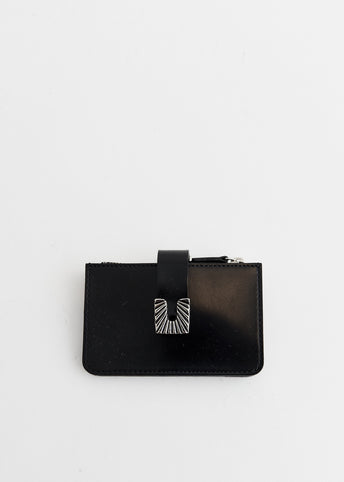 Square Tip Leather Wallet Small
