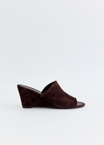 Suede Bandeau Wedge