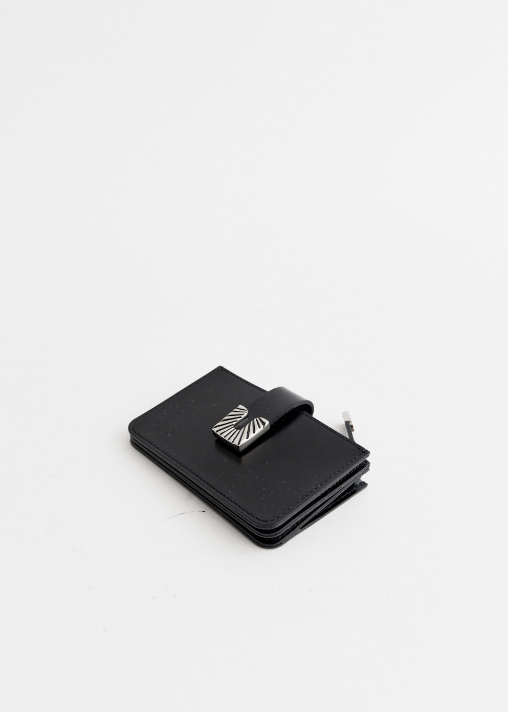 Square Tip Leather Wallet Small