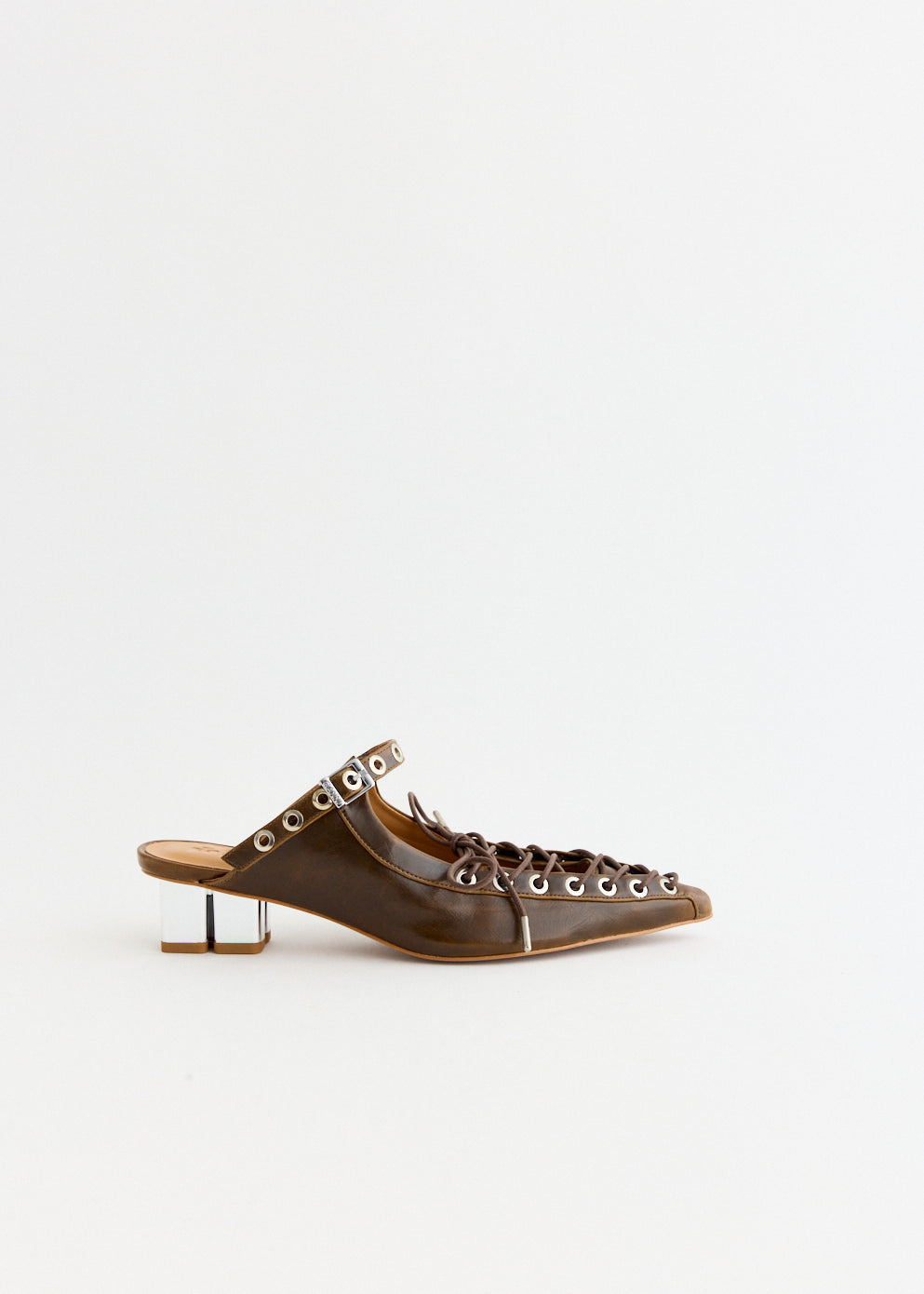 Ganni - Oleatex Lace Up Mules - Closed toe,Specials : American Fashion Style Bags On Sale Ganni - Oleatex Lace Up Mules - Closed toe,Specials : American Fashion Style Bags On Sale