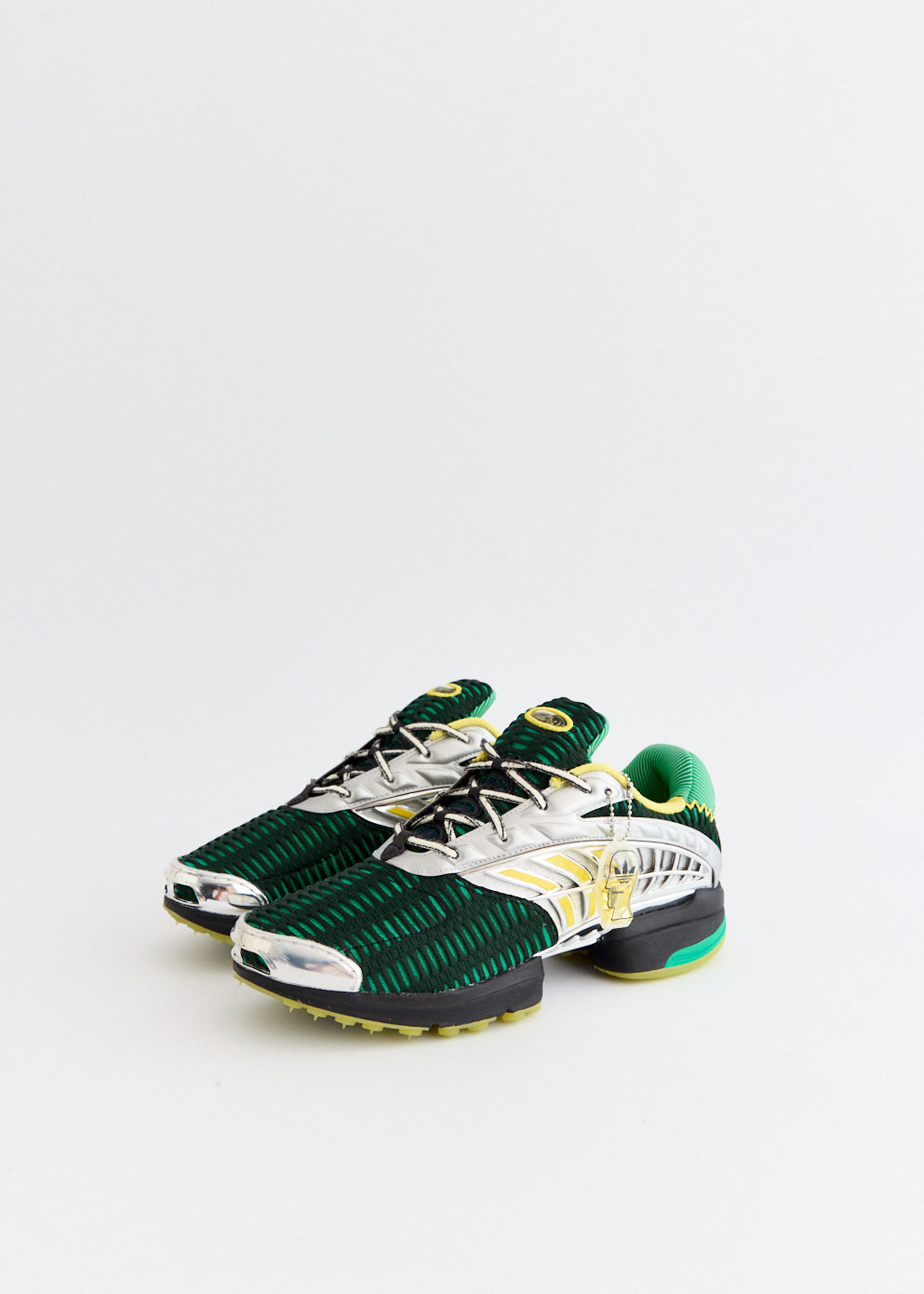 x Brain Dead CLIMACOOL 2 'Green Metallic Silver' Sneakers