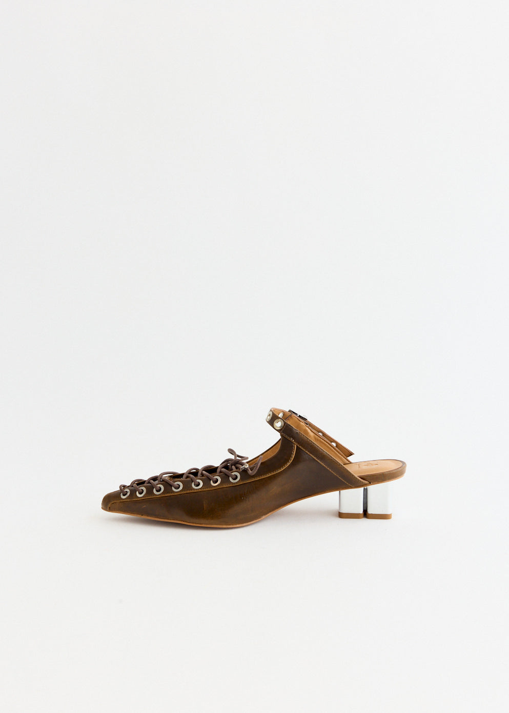 Oleatex Lace Up Mules