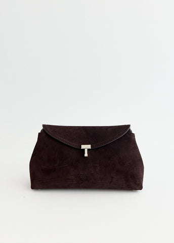 T-Lock Suede Clutch