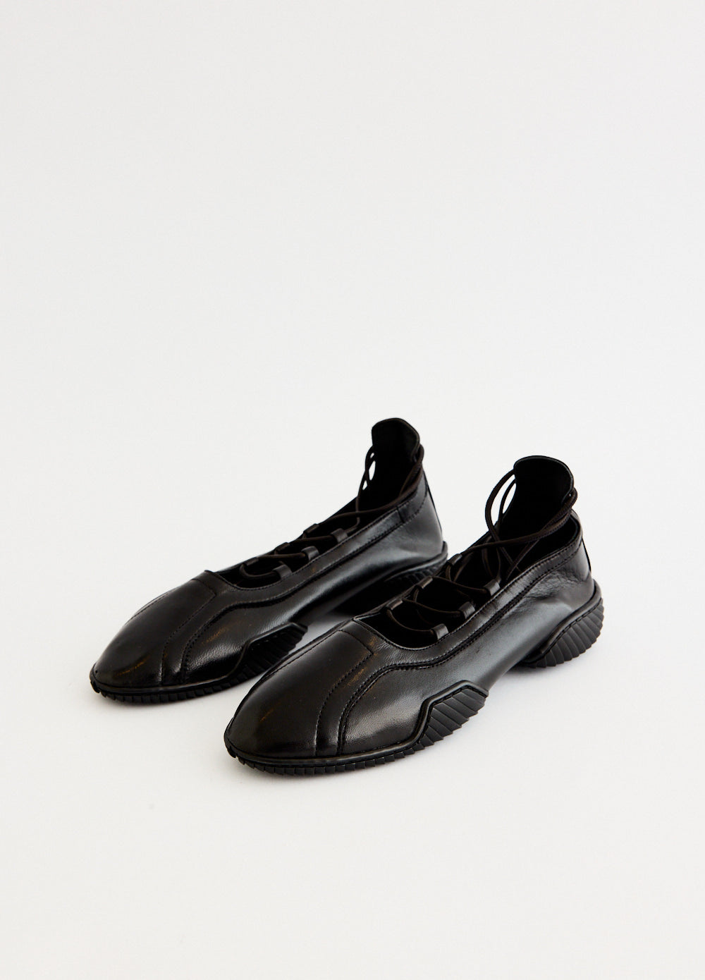 Averie Black Lace Ballerinas