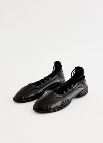 Averie Black Lace Ballerinas