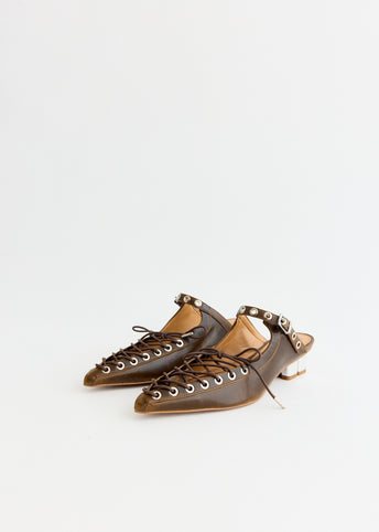 Oleatex Lace Up Mules