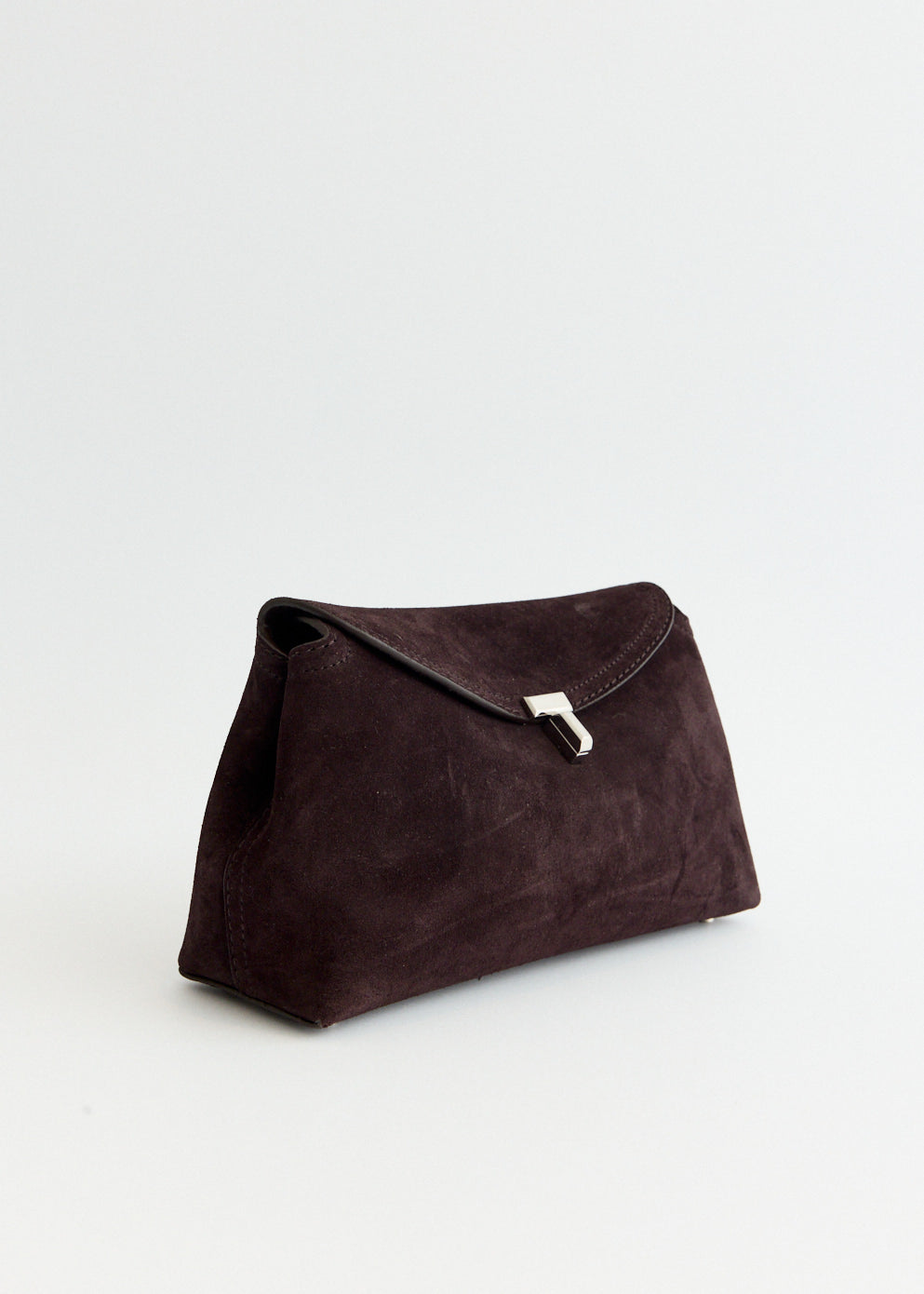 T-Lock Suede Clutch