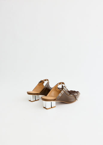 Oleatex Lace Up Mules