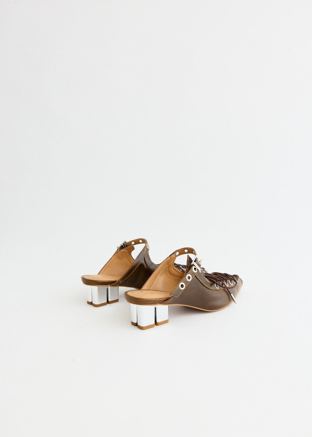 Oleatex Lace Up Mules