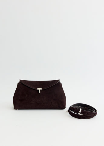 T-Lock Suede Clutch