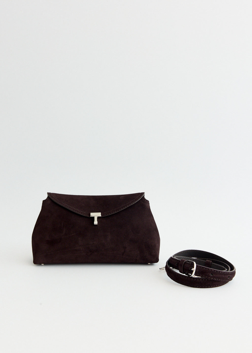 T-Lock Suede Clutch