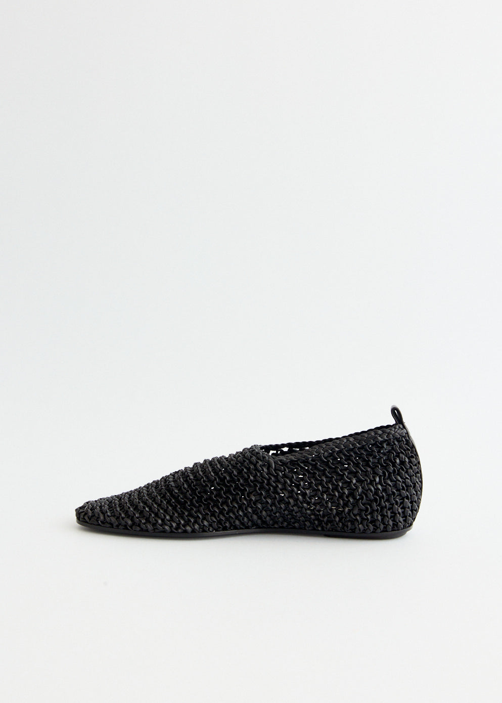 Woven Leather Ballerinas