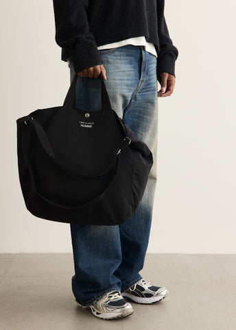 Cotton Nylon Grosgrain Tote Bag