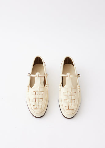 Maqueda Interwoven T-Bar Loafers