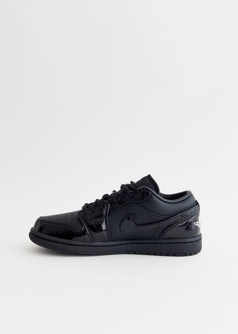 Women's Air Jordan 1 Low SE 'Black Patent' Sneakers